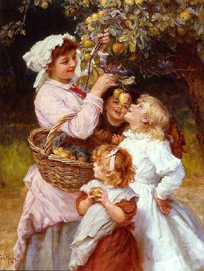 Photo of "PICKING APPLES" by FREDERICK MORGAN