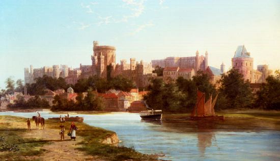 Photo of "VIEW OF WINDSOR, ENGLAND, FROM THE THAMES" by WILLIAM RAYMOND DOMMERSON