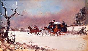 Photo of "THE MAIL COACH, 1885" by PHILIP HENRY RIDEOUT