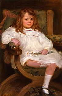 Photo of "PORTRAIT OF A LITTLE GIRL" by CHARLES GOLDSBOROUGH ANDERSON