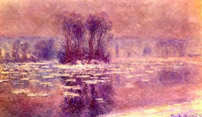 Photo of "ICE ON THE RIVER SEINE AT BENNECOURT, FRANCE" by CLAUDE MONET