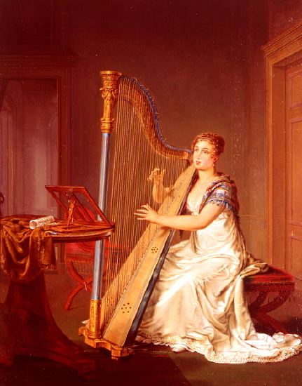 Photo of "PLAYING THE HARP" by LOUIS MORITZ