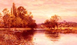 Photo of "A QUIET BACKWATER" by ALFRED AUGUSTUS GLENDENING