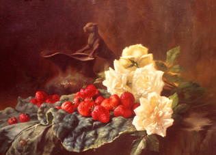 Photo of "SUMMER FEAST (STRAWBERRIES)" by E. VAN RYCWYCK