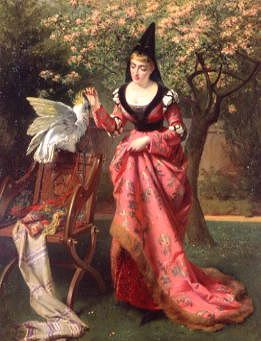 Photo of "MY LADY'S PARROT" by EDWARD CHARLES BARNES