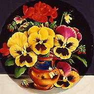 Photo of "PANSIES IN A BOWL" by EDWARD JULIUS (COPYRIGHT DETMOLD