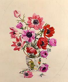 Photo of "ANEMONES IN A TEA BOWL" by EDWARD JULIUS (COPYRIGHT DETMOLD