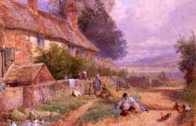 Photo of "A QUIET AFTERNOON." by MYLES BIRKET FOSTER