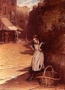 Photo of "HER FIRST EARNINGS, 1875" by AUGUSTUS E. MULREADY