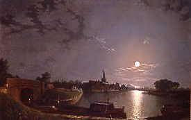 Photo of "ABINGDON BY MOONLIGHT." by HENRY PETHER