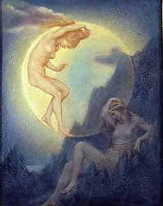 Photo of "THE SLEEPING EARTH AND WAKENING MOON" by EVELYN DE MORGAN