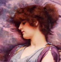 Photo of "FARAWAY THOUGHTS, 1892." by JOHN WILLIAM GODWARD