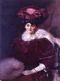 Photo of "PORTRAIT OF A LADY IN A VELVET DRESS AND A FEATHER BOA" by GEORGE MURRAY