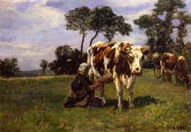 Photo of "MILKING TIME" by WILLIAM MARK FISHER