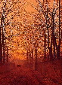 Photo of "OCTOBER GOLD, 1885." by JOHN ATKINSON GRIMSHAW