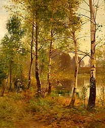 Photo of "THE LAKE THROUGH THE TREES" by ERNEST PARTON