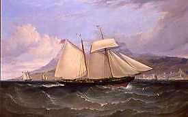 Photo of "THE QUIVER IN FULL SAIL OFF ST. THOMAS, WEST INDIES" by WILLIAM ADOLPHUS KNELL