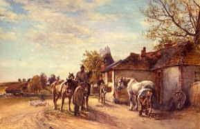 Photo of "OUTSIDE THE BLACKSMITH'S" by WILLIAM MARK FISHER