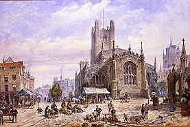 Photo of "ST. MARY'S CHURCH, MARKET PLACE, CAMBRIDGE, ENGLAND" by LOUISE RAYNER