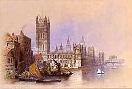 Photo of "THE HOUSES OF PARLIAMENT, LONDON, ENGLAND" by EDWIN THOMAS(ACTIVE 1849 DOLBY