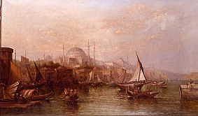 Photo of "ST SOPHIA MOSQUE FROM THE BOSPHORUS, ISTANBUL 1878" by ALFRED POLLENTINE
