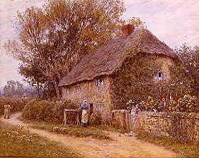 Photo of "A COTTAGE AT NEWCHURCH, ISLE OF WIGHT, ENGLAND" by HELEN ALLINGHAM