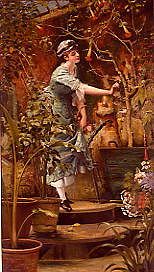 Photo of "IN A CONSERVATORY" by GEORGE HAMILTON BARRABLE