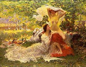 Photo of "NYMPHS IN A FOREST" by HENRI FARRE
