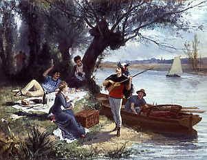 Photo of "A PICNIC BY THE WATER'S EDGE" by ANTONY PAUL EMILE (LIFES MORLON