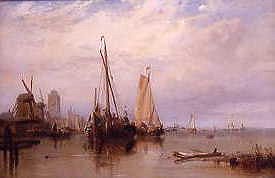 Photo of "A DUTCH HARBOUR" by GEORGE CLARKSON STANFIELD
