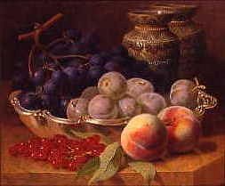 Photo of "STILL LIFE WITH GRAPES, PEACHES AND REDCURRANTS" by ELOISE HARRIET STANNARD