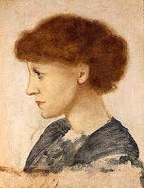 Photo of "PORTRAIT OF THE ARTIST'S WIFE MARGARET" by SIR EDWARD COLEY BURNE-JONES
