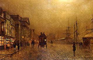 Photo of "LIVERPOOL WATERFRONT." by JOHN ATKINSON GRIMSHAW
