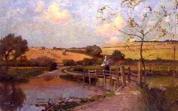 Photo of "SUMMER TIME IN NORFOLK" by SIR ALFRED EAST