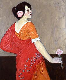 Photo of "THE RED SHAWL" by WILLIAM STRANG