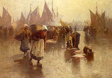 Photo of "FISH SALE IN HOLLAND - MISTY MORNING" by TERRICK JOHN WILLIAMS