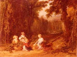 Photo of "THE YOUNG HOP PICKERS, 1835" by WILLIAM COLLINS