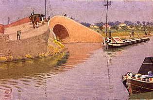 Photo of "CANAL AT SELLY OAK, NEAR BIRMINGHAM,1919" by JOHN EDWARD SOUTHALL