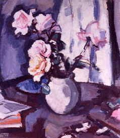 Photo of "STILL LIFE WITH ROSES IN A VASE" by SAMUEL JOHN PEPLOE