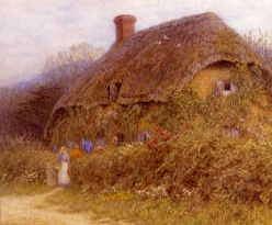 Photo of "WOMAN BY A COTTAGE GATE" by HELEN ALLINGHAM
