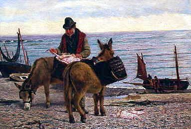 Photo of "INSPECTING THE CATCH" by JOSEPH MOSELEY BARBER