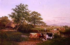 Photo of "A SUMMER AFTERNOON IN THE COUNTRY, 1862" by HENRY BIRTLES
