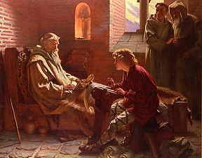 Photo of "THE LAST CHAPTER, THE VENERABLE BEDE DICTATING AT JARROW." by JAMES DOYLE PENROSE
