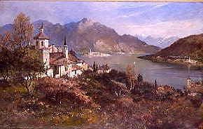 Photo of "A VIEW OF LAKE COMO, ITALY" by CHARLES JAMES LAUDER