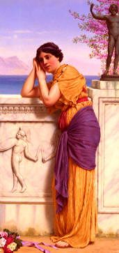 Photo of "RICH GIFTS WAX POOR WHEN LOVERS PROVE UNKIND." by JOHN WILLIAM GODWARD