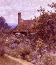 Photo of "A COUNTRY COTTAGE." by HELEN ALLINGHAM