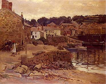 Photo of "MOUSEHOLE, NEWLYN, 1919" by STANHOPE ALEXANDER (IN FORBES