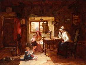 Photo of "A BUSY HOUSEHOLD, 1857" by GEORGE WASHINGTON BROWNLOW