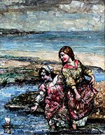 Photo of "SAILING THE BOAT" by EDWARD ATKINSON HORNEL