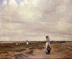 Photo of "ON THE DOWNS, 1908" by WILLIAM PAGE ATKINSON WELLS